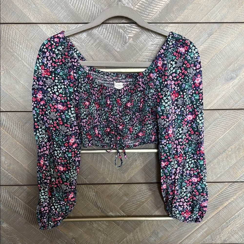 Floral Long Sleeve Women's Top